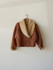 Vintage Sheepskin Crop Coat