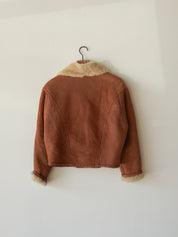Vintage Sheepskin Crop Coat