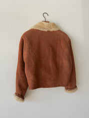 Vintage Sheepskin Crop Coat