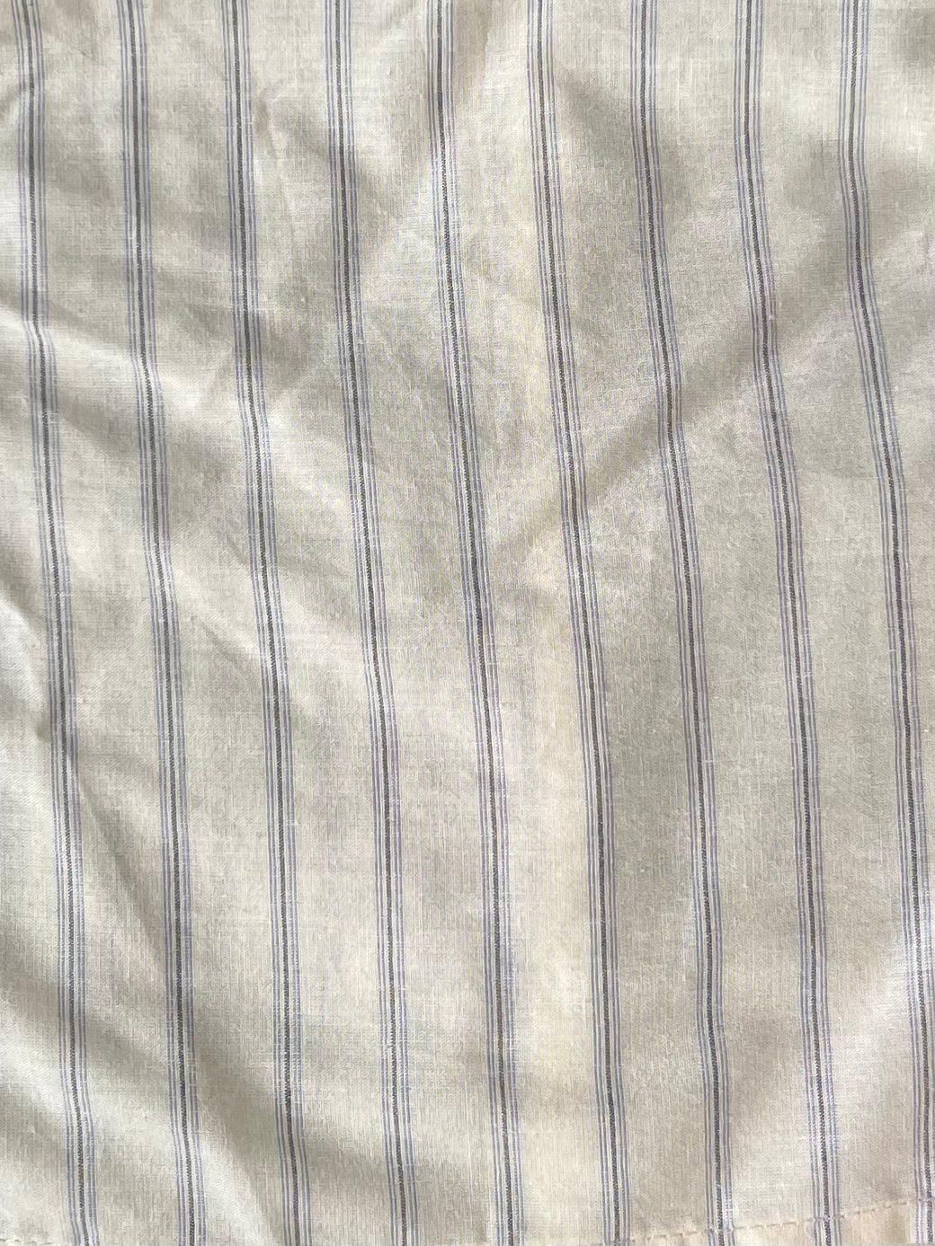 Deiji Studios Stripe Ruffle Button Top