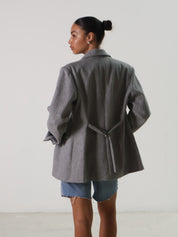 Gray Tweed Galilea Blazer