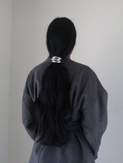 Silver Triple Arch Metal Hair Tie