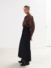 Marle Black Carmella Wrap Skirt