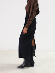 Marle Black Carmella Wrap Skirt