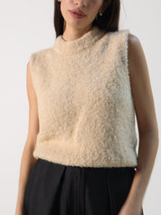 Cream Edlyn Sleeveless Sweater