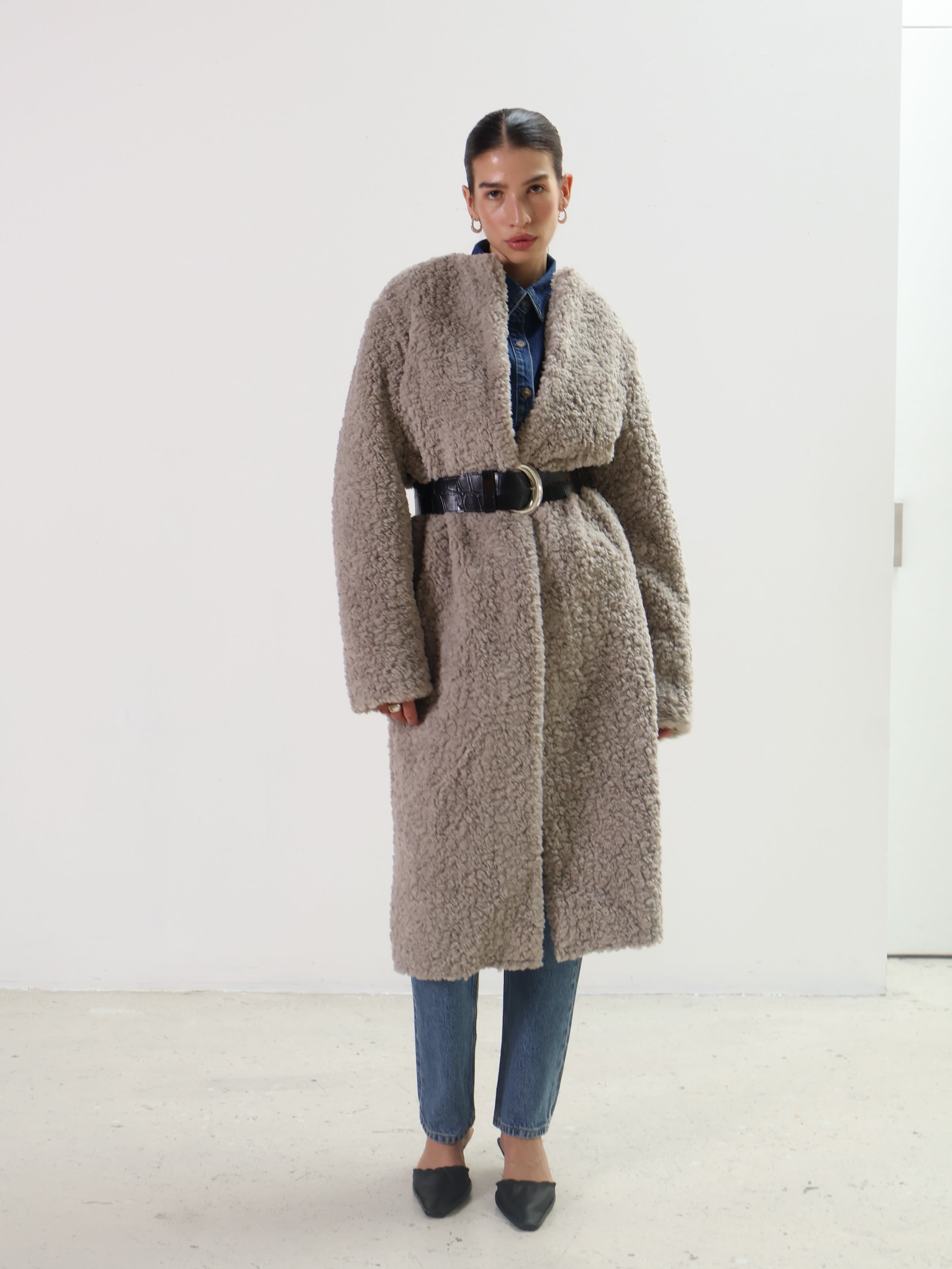 Rue Sophie Taupe Jehanne Coat