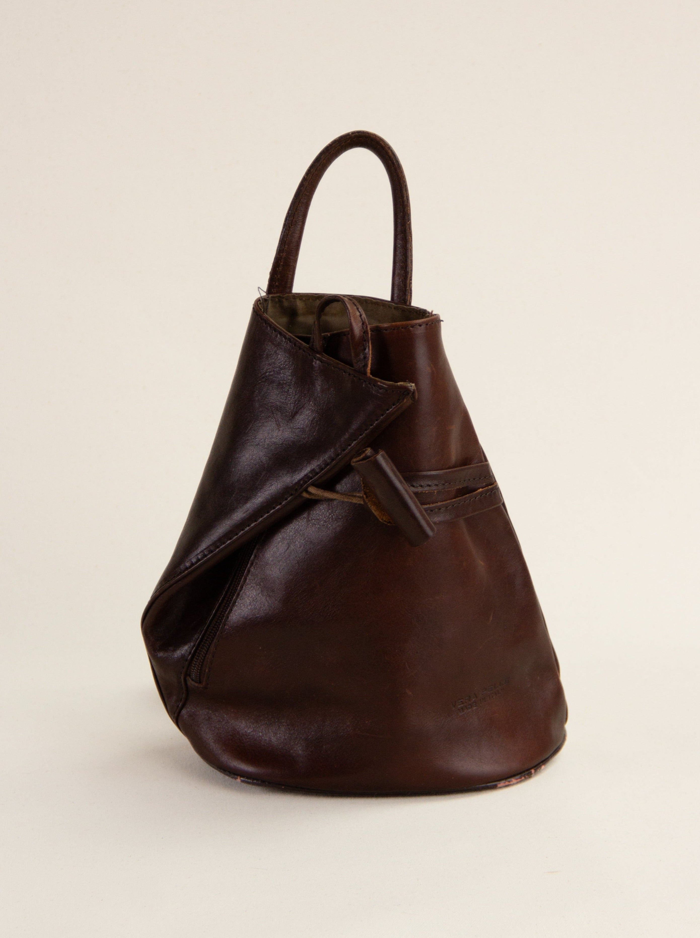 Vintage Vera Pelle Leather Backpack