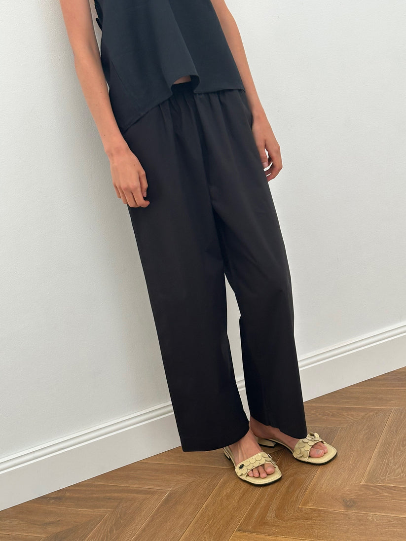 Deiji Studios Black Ease Trouser