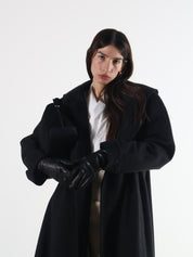 Vintage Cashmere & Wool Gray Long Coat