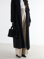 Vintage Cashmere & Wool Gray Long Coat