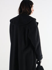 Vintage Cashmere & Wool Gray Long Coat