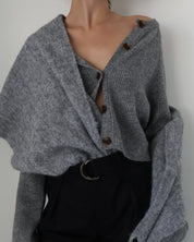 Grey Knit Lisa Cardigan