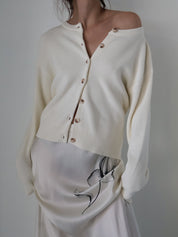 Cream Meade Cardigan