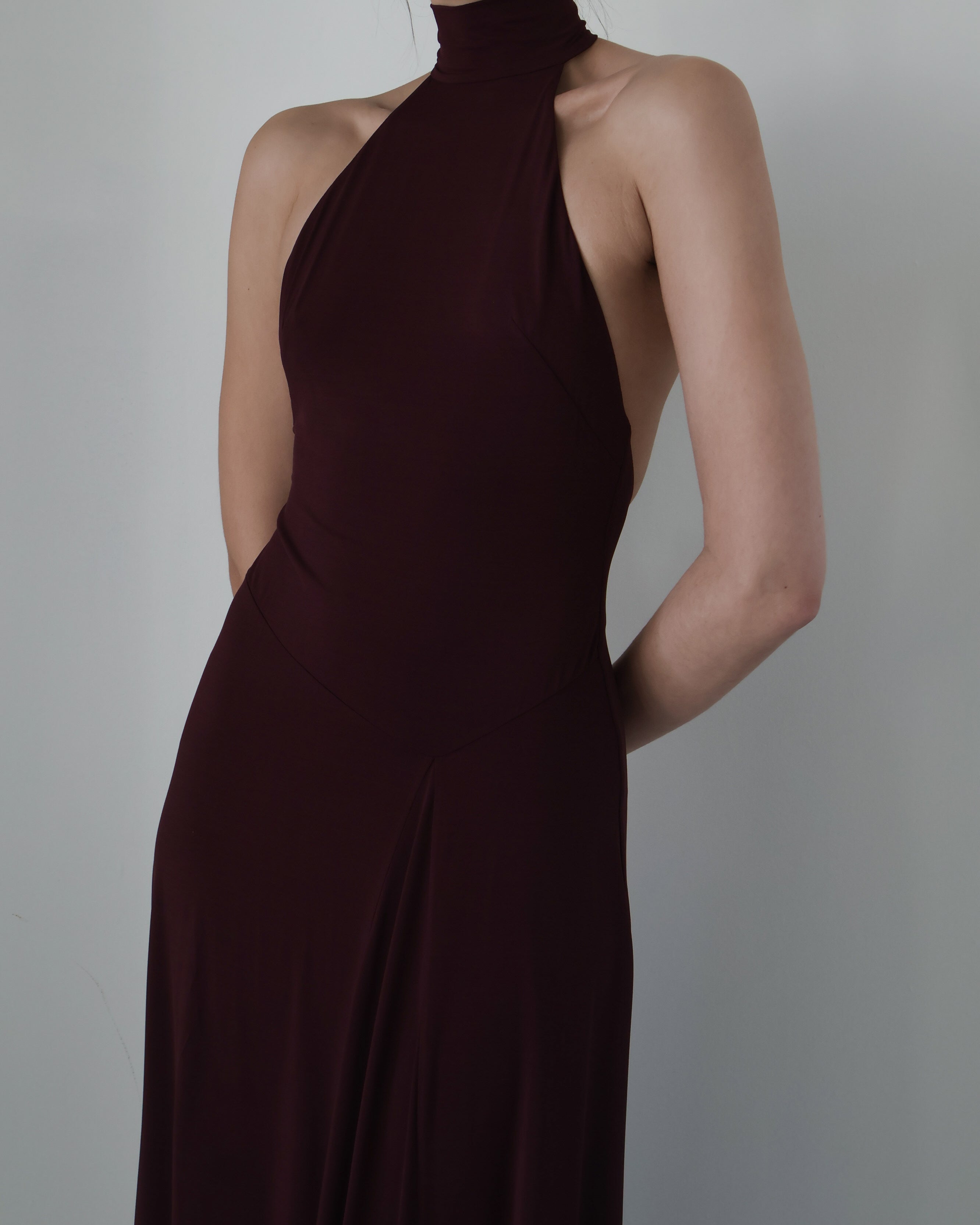 Bec + Bridge Deep Plum Cassian Racerback Dress