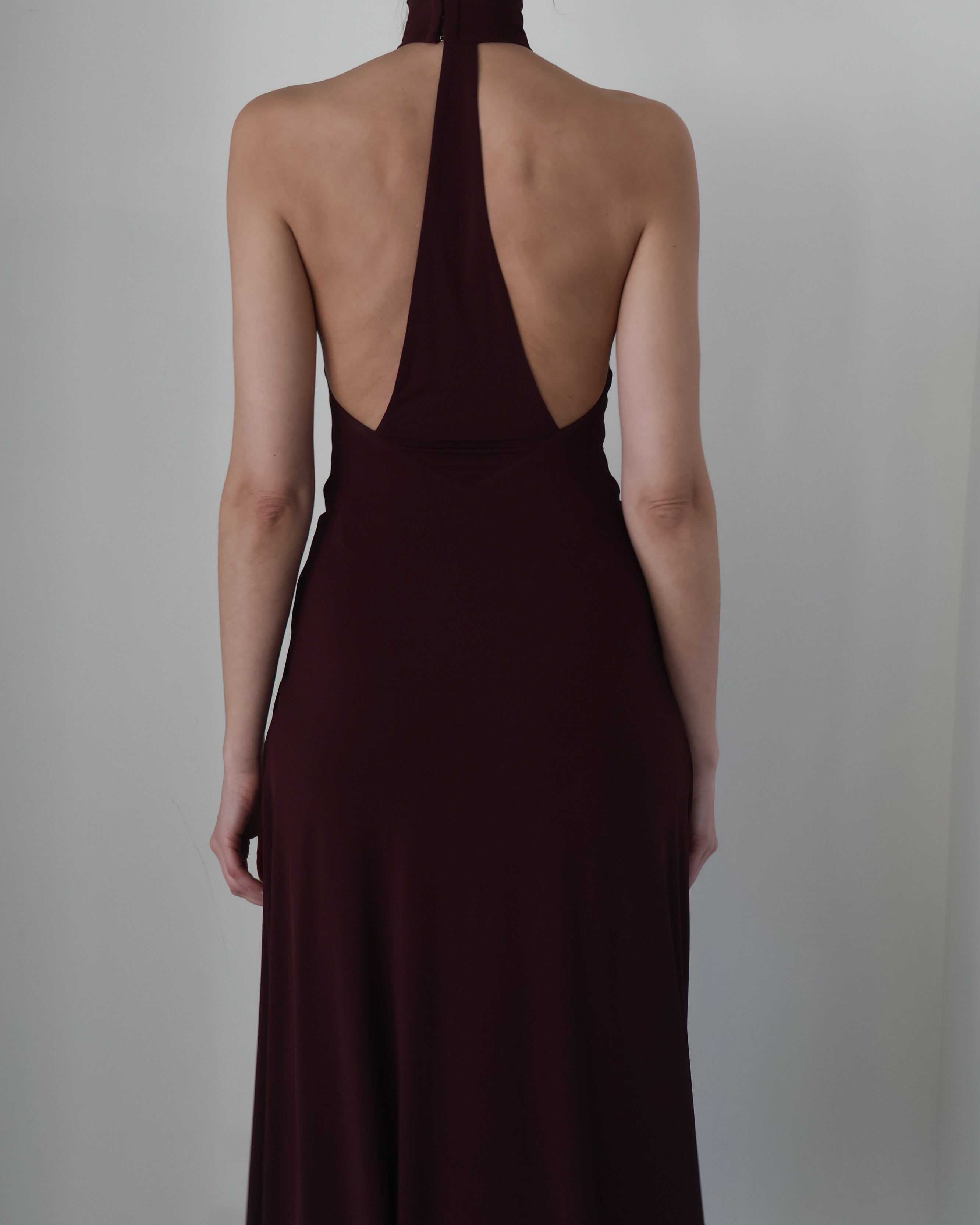 Bec + Bridge Deep Plum Cassian Racerback Dress