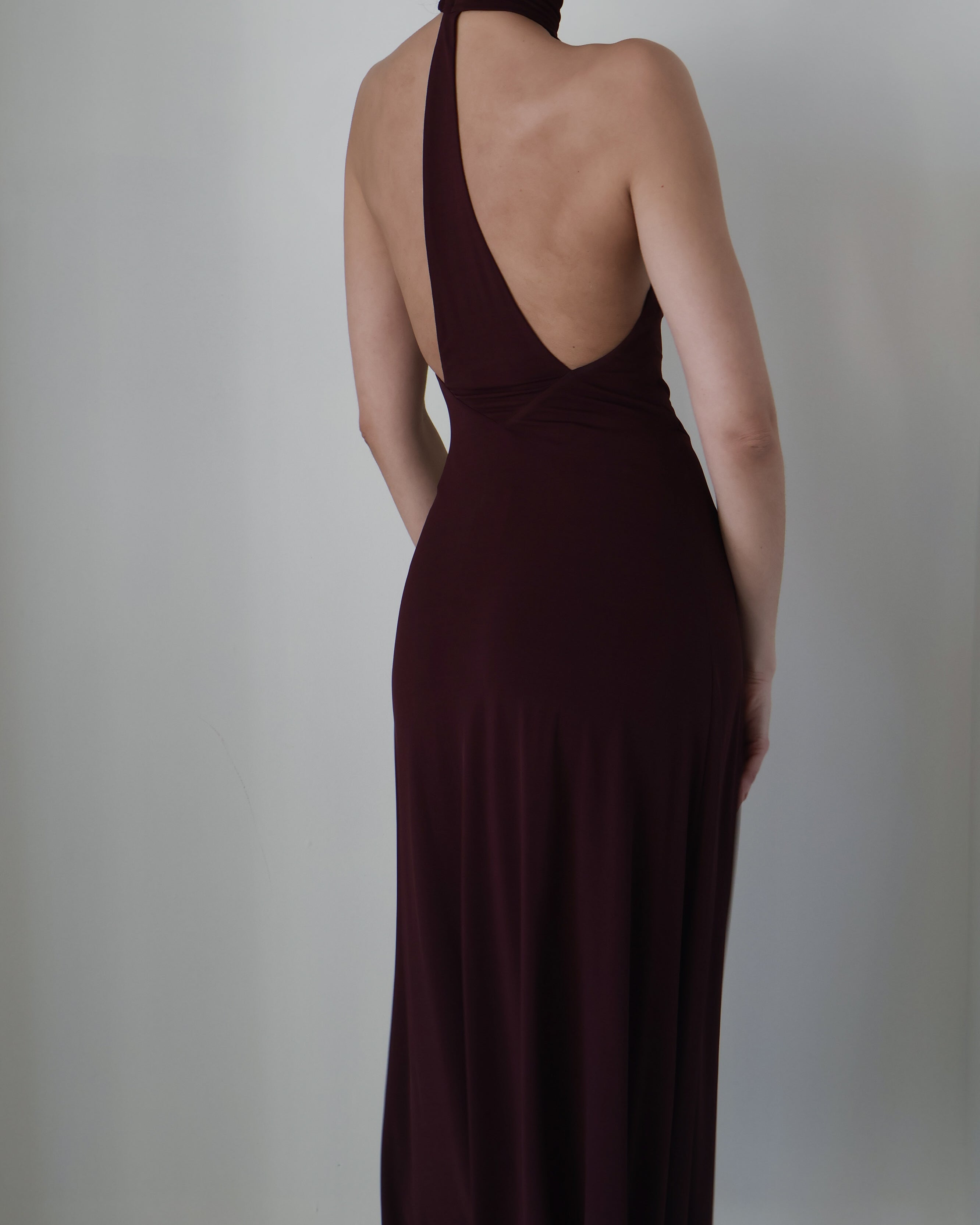 Bec + Bridge Deep Plum Cassian Racerback Dress