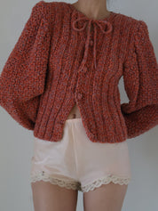 Vintage Crochet Mutton Cardigan