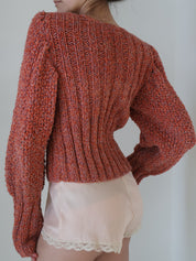 Vintage Crochet Mutton Cardigan