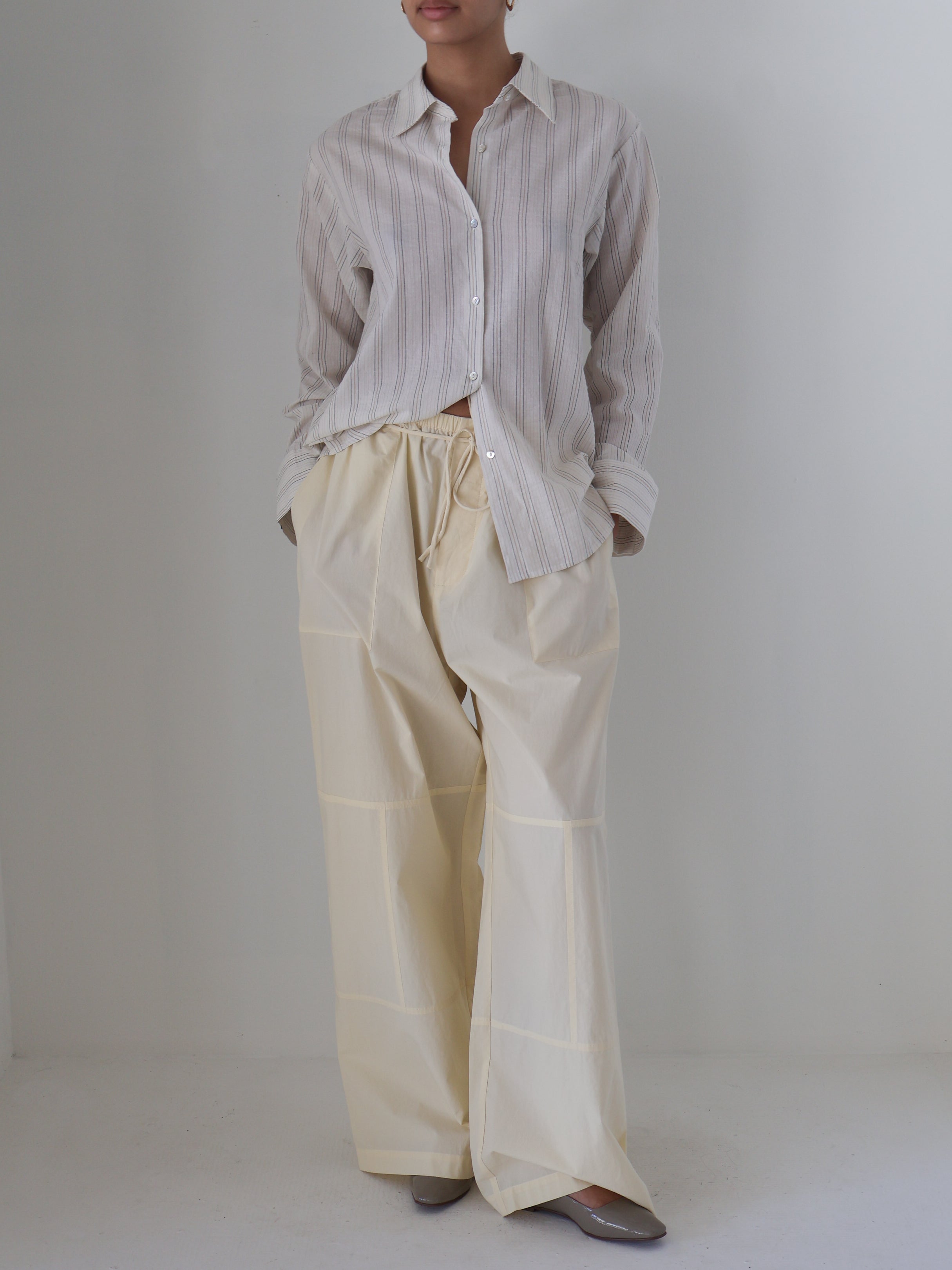 Marle Pale Yellow Cotton Goldie Pants