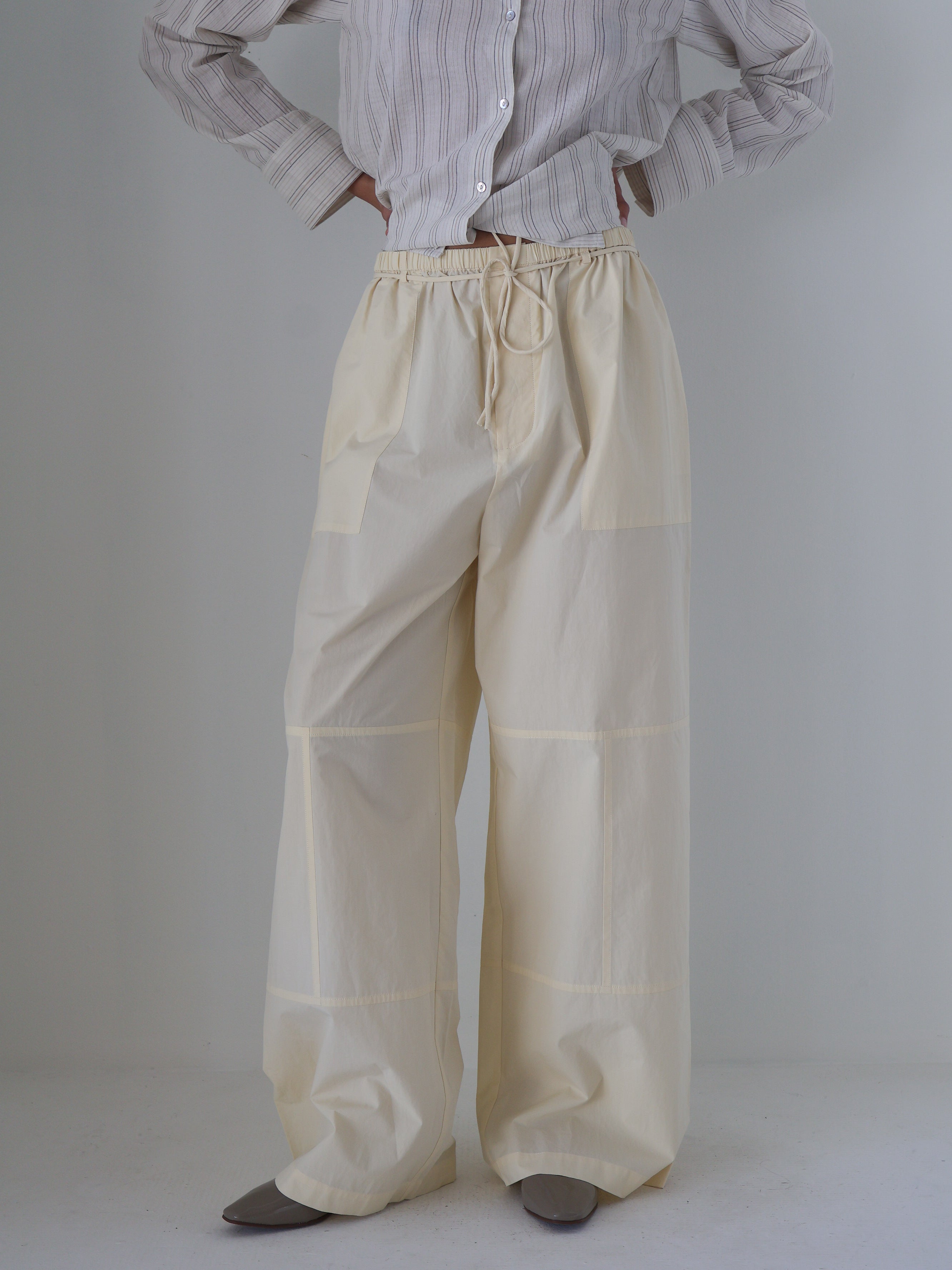 Marle Pale Yellow Cotton Goldie Pants