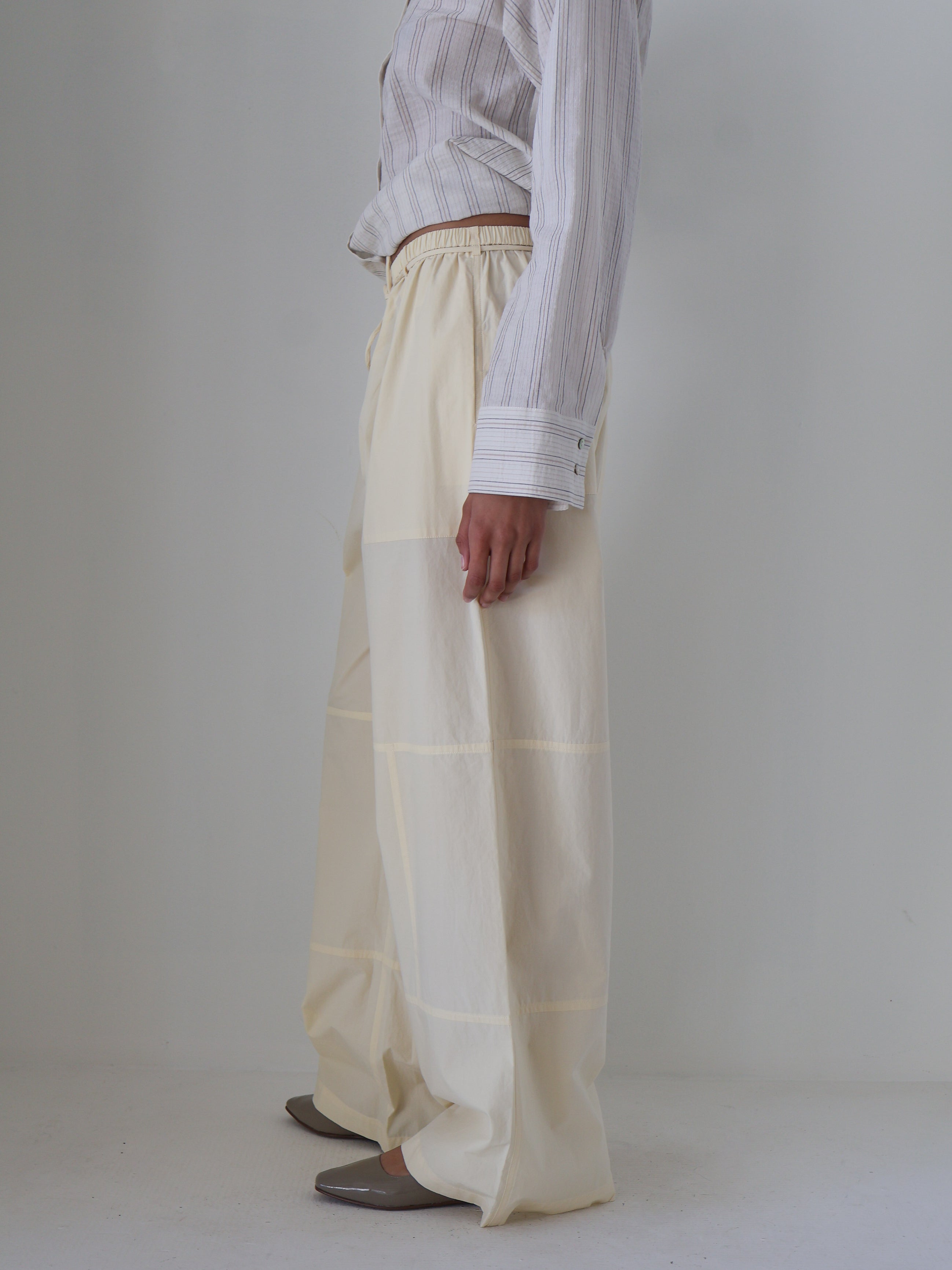 Marle Pale Yellow Cotton Goldie Pants