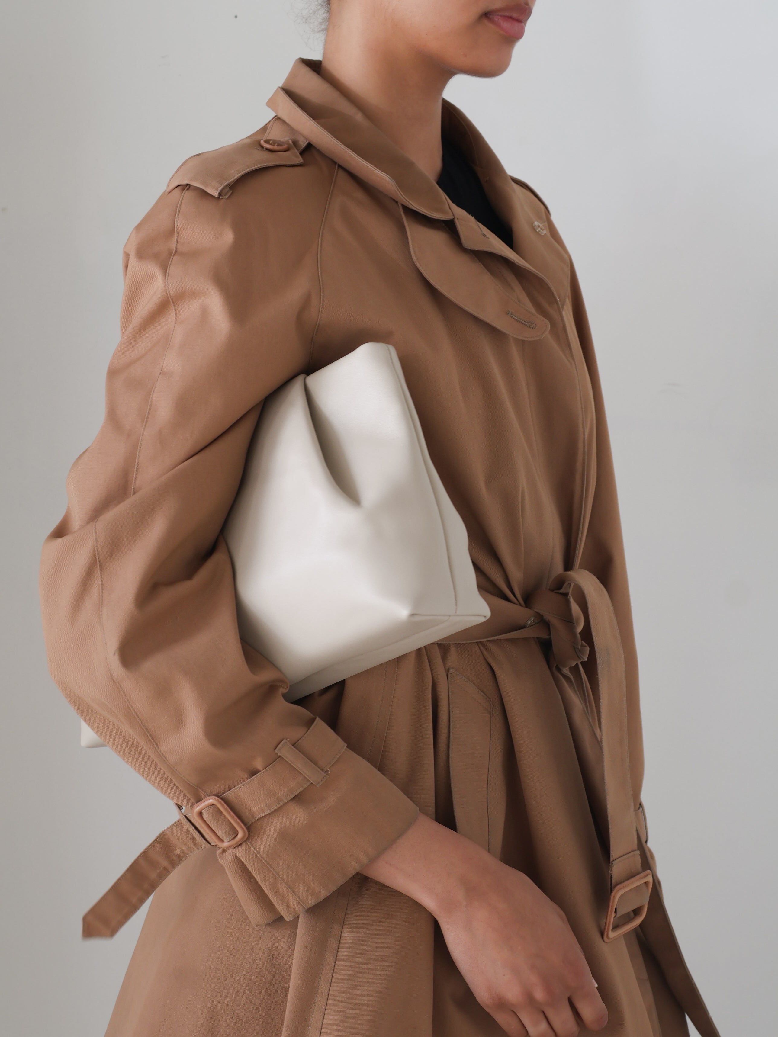 Vintage Caramel Belted Trench
