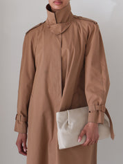 Vintage Caramel Belted Trench
