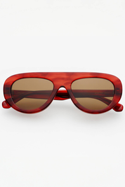 Jetsetter Aviator Sunglasses - Merlot