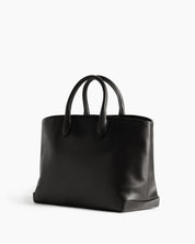 Flattered Black Leather Lola Tote