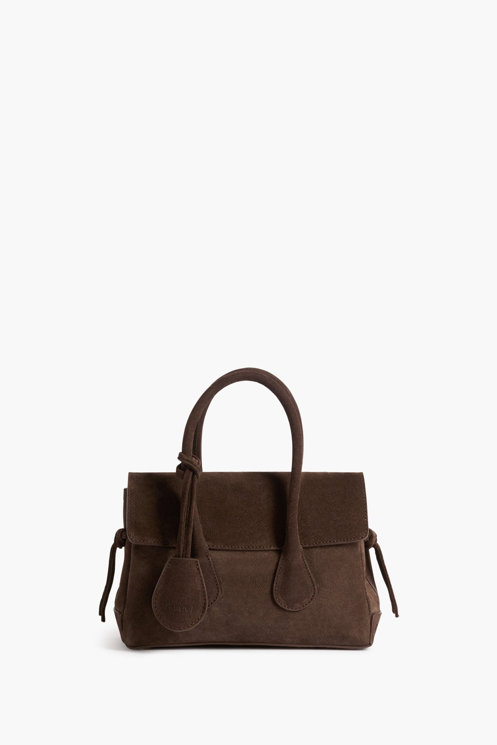 Flattered Chocolate Suede Lydia Mini Bag