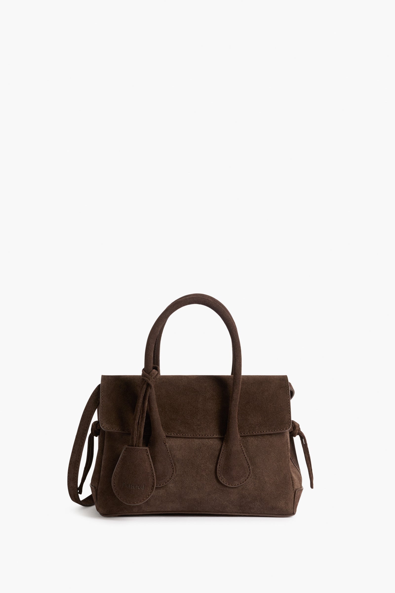 Flattered Chocolate Suede Lydia Mini Bag