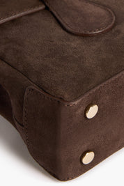 Flattered Chocolate Suede Lydia Mini Bag