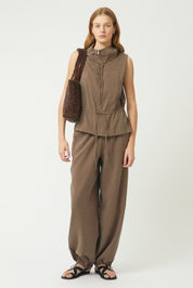 Brie Leon Wooden Bead Madera Tote Bag