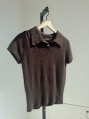 Vintage The Limited Brown Polo Angora
