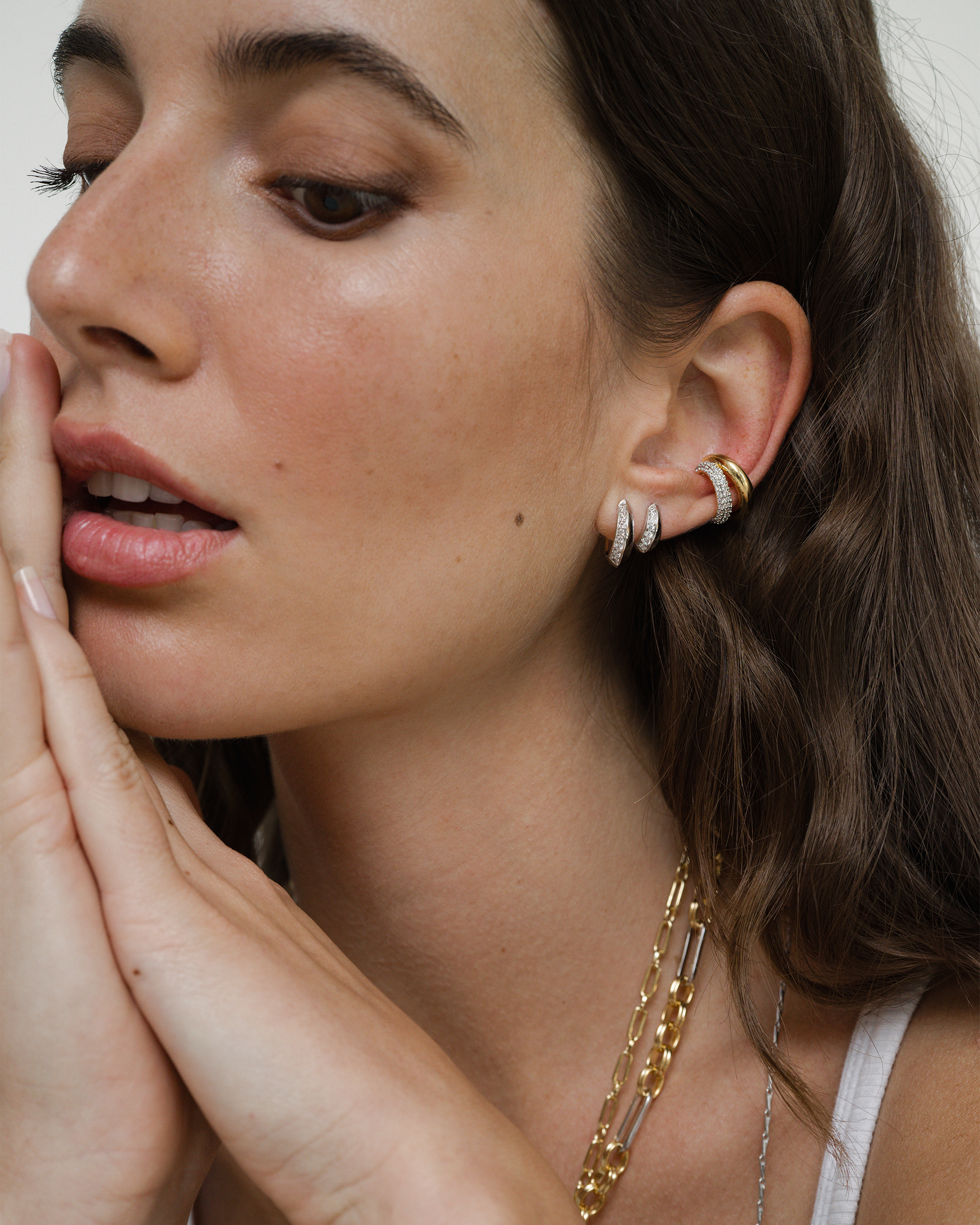 Mod + Jo Nyla Pave Ear Cuff