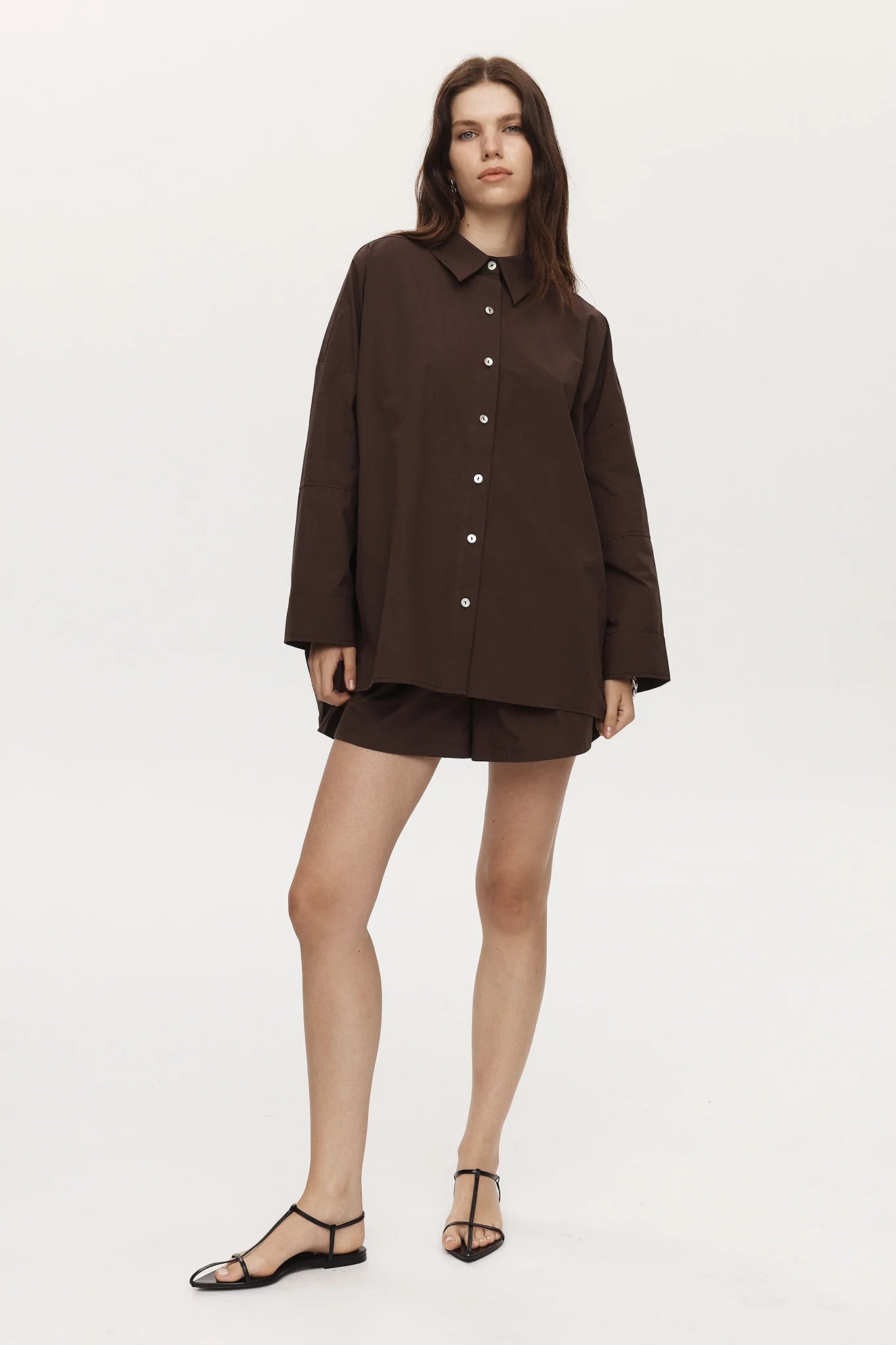 Marle Chocolate Edie Button Up Shirt