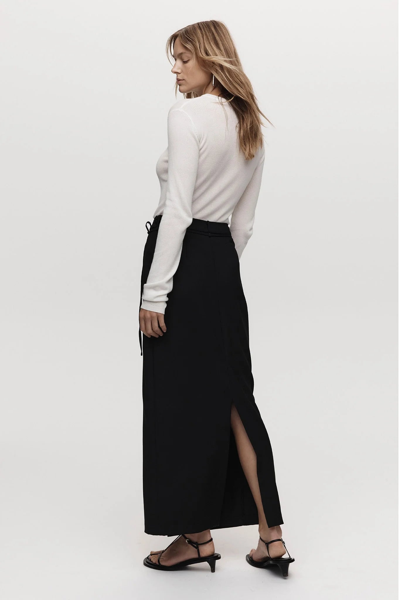 Marle Black Carmella Wrap Skirt