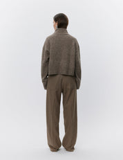 Day Brown Graphic Wool Stripe Trousers