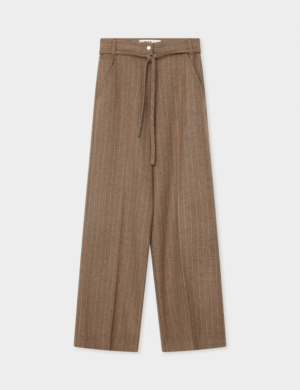 Day Brown Graphic Wool Stripe Trousers
