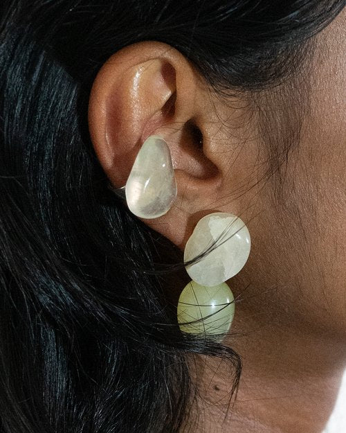 Mussels and Muscles Pebbles Earrings No. 2 - Jade
