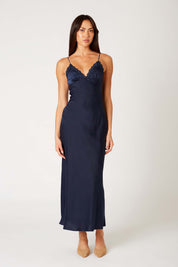 Midnight Jasmine Slip Dress