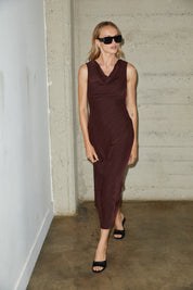 Oxblood Stripe Fairfax Dress