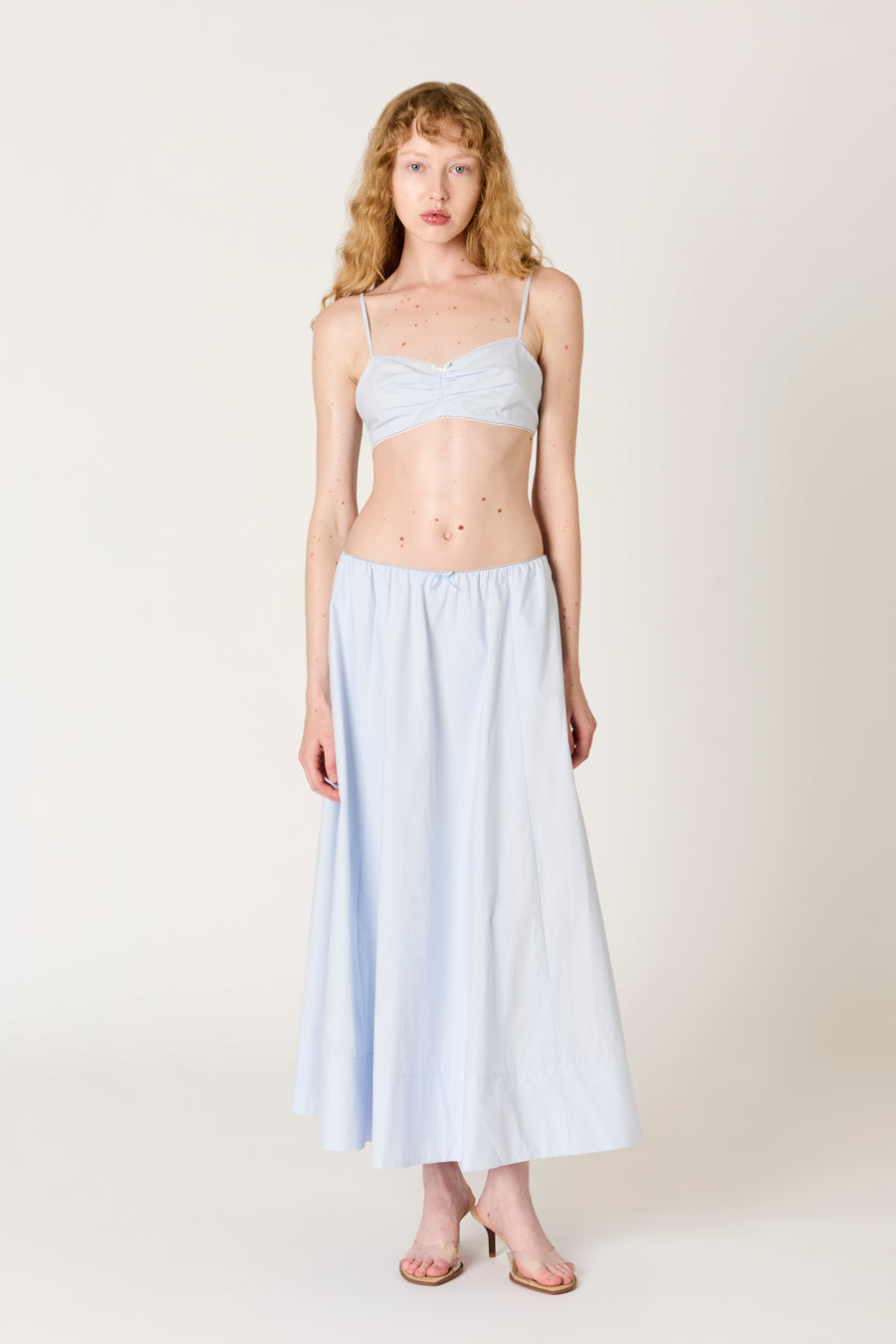 Sky Blue Noche Maxi Skirt