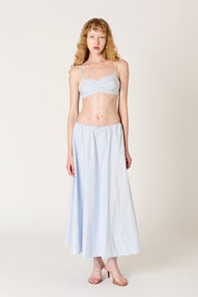 Sky Blue Noche Maxi Skirt