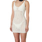 Ivory Knit Sheer Mesh Mini Cover Up