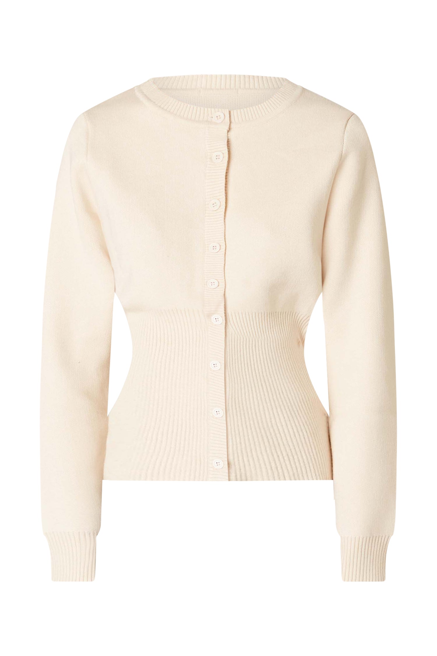 Ecru Knit Sophia Cardigan