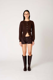 Espresso Knit Sophia Cardigan