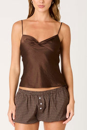 Brown Plaid Jack Bloomer Shorts