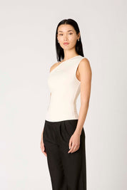 Asymmetrical Off the Shoulder Fraise Top