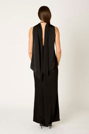 Black Elinor Halter Top